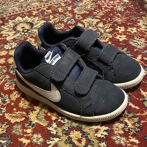 Nike Kids Navy and White Court Royale